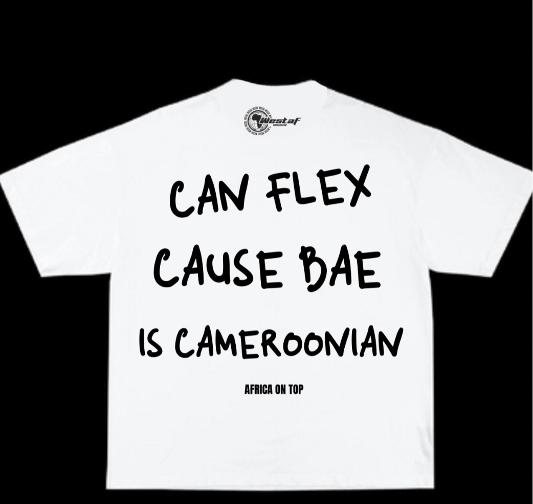 Oversized Tee « CAN FLEX CAUSE BAE IS… »