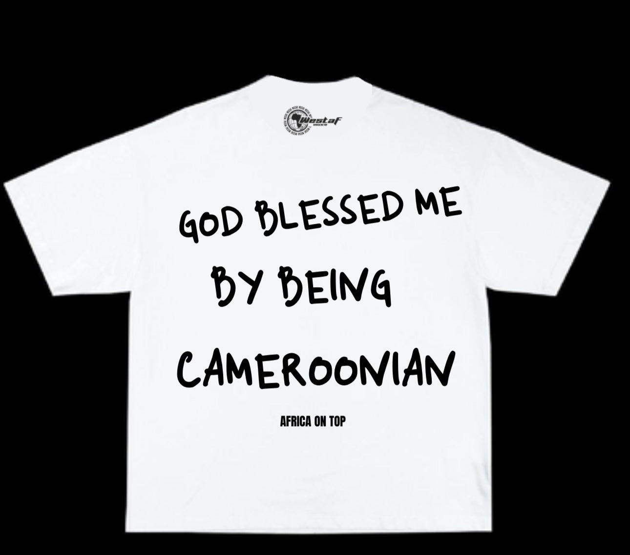 Oversized Tee « GOD BLESSED ME BY BEING… »