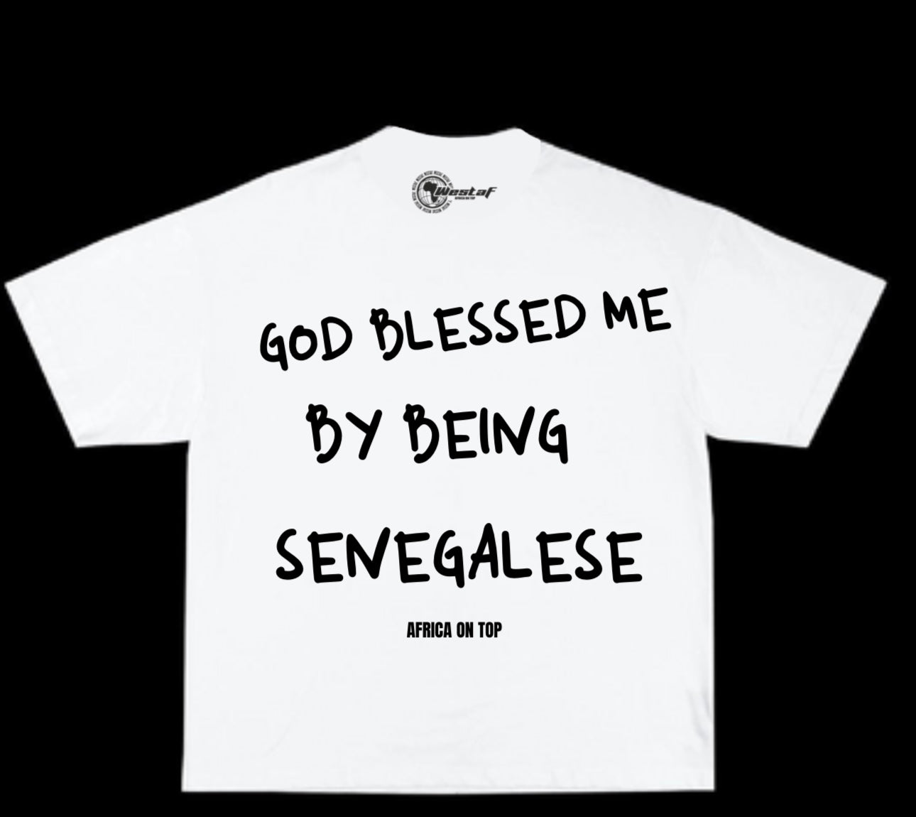 Oversized Tee « GOD BLESSED ME BY BEING… »