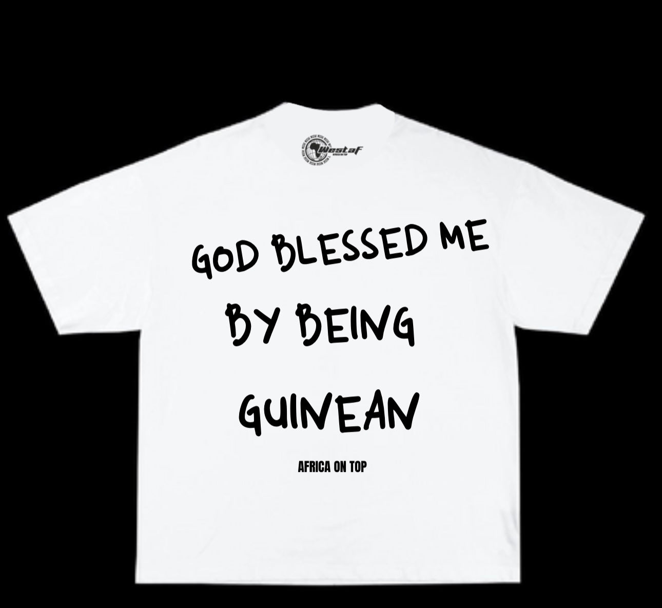 Oversized Tee « GOD BLESSED ME BY BEING… »