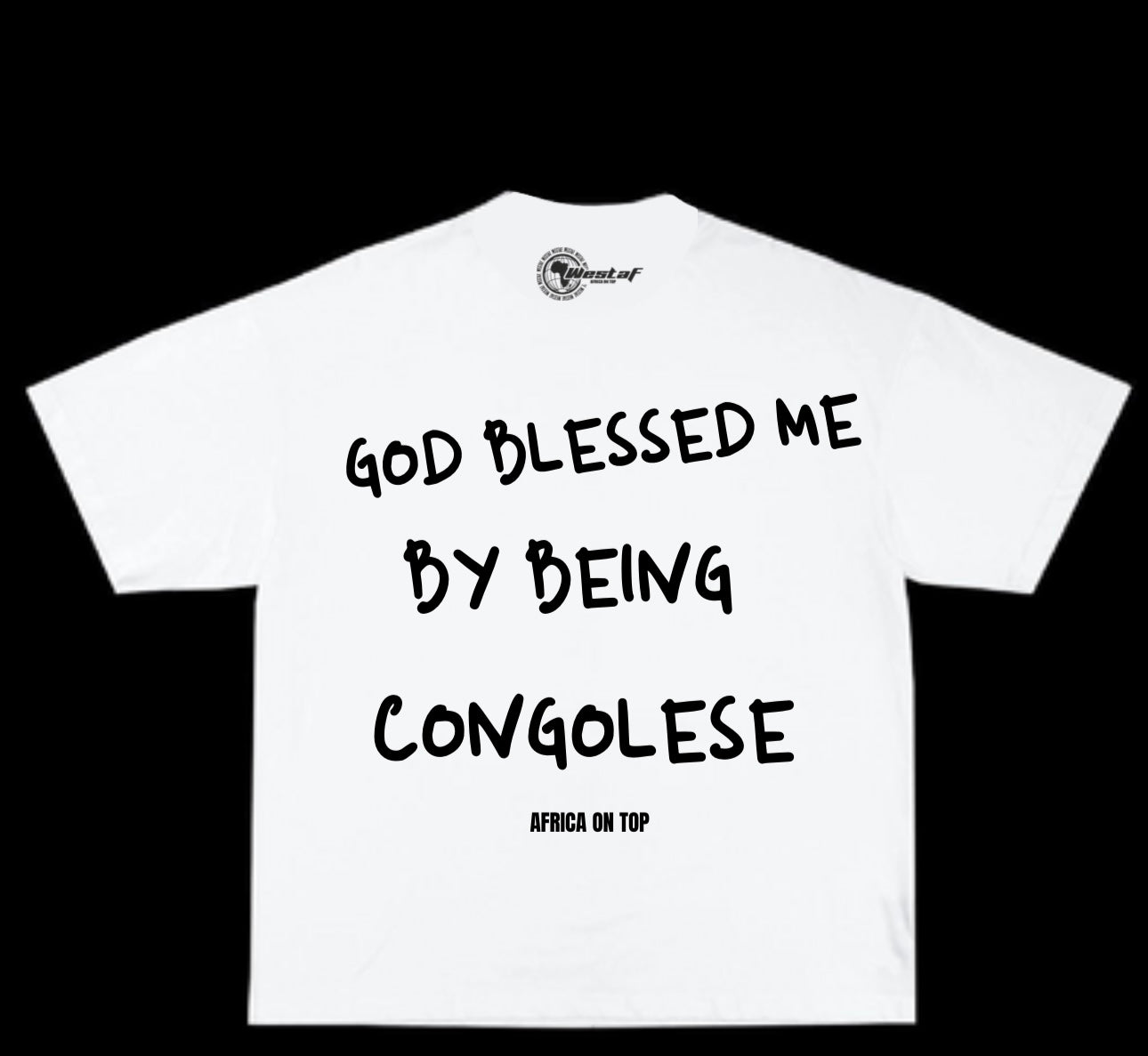 Oversized Tee « GOD BLESSED ME BY BEING… »