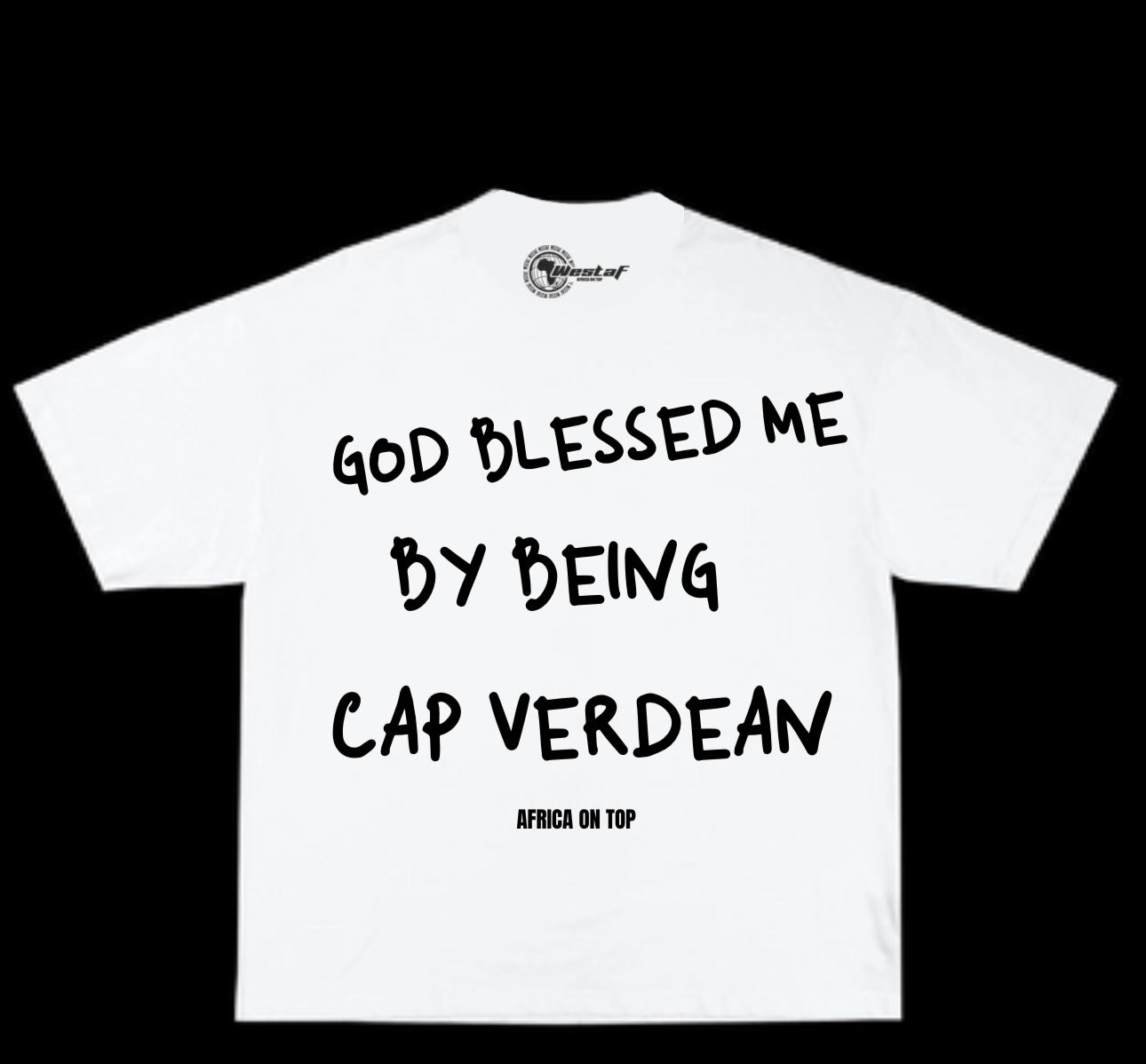 Oversized Tee « GOD BLESSED ME BY BEING… »