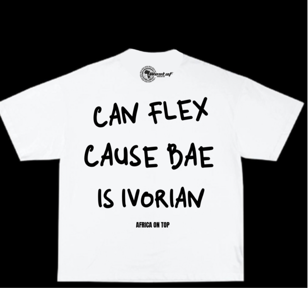 Oversized Tee « CAN FLEX CAUSE BAE IS… »