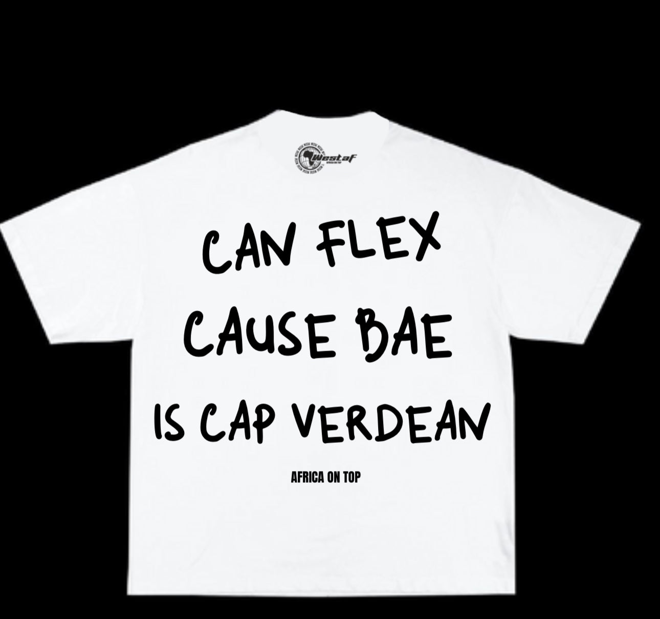Oversized Tee « CAN FLEX CAUSE BAE IS… »