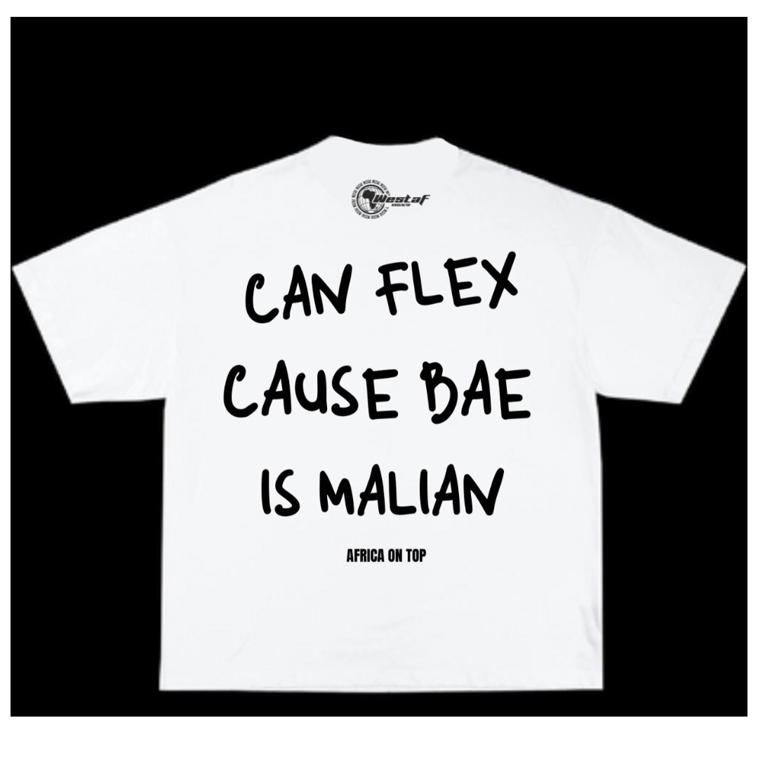 Oversized Tee « CAN FLEX CAUSE BAE IS… »