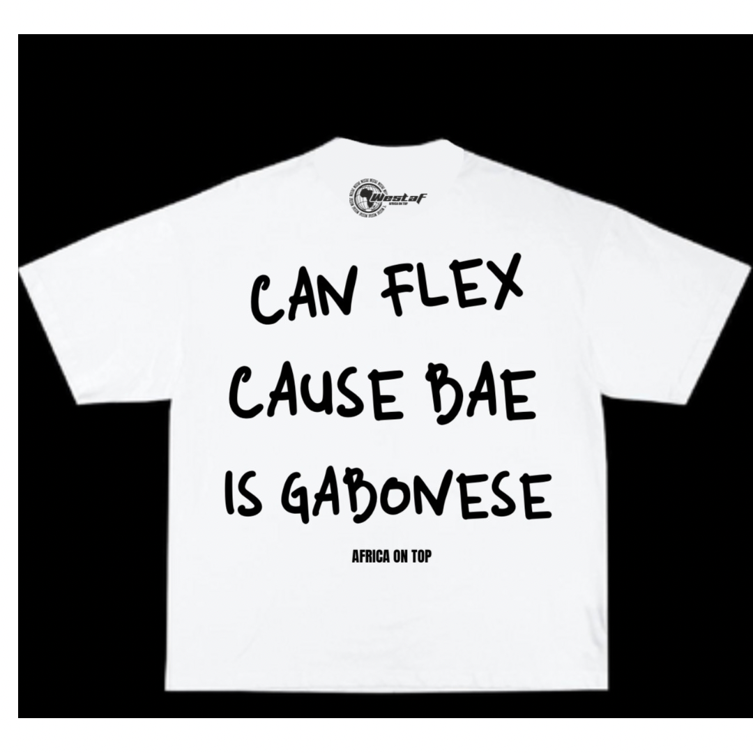 Oversized Tee « CAN FLEX CAUSE BAE IS… »