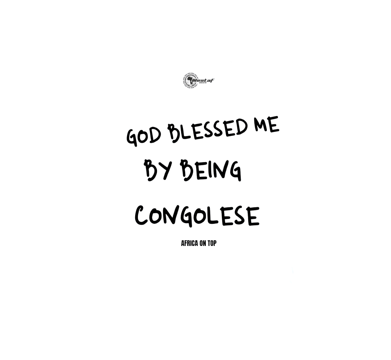 Oversized Tee « GOD BLESSED ME BY BEING… »