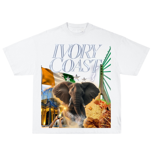 T-shirt Oversized Y2K Ivory Coast
